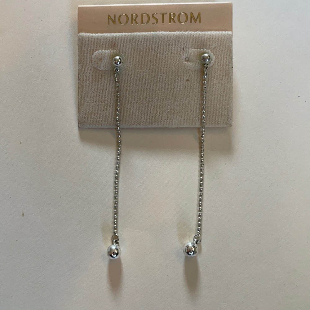 Nordstrom Silver Dangle Chain Earrings